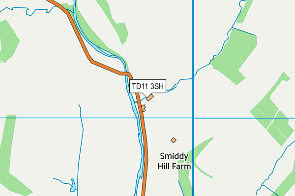 TD11 3SH map - OS VectorMap District (Ordnance Survey)