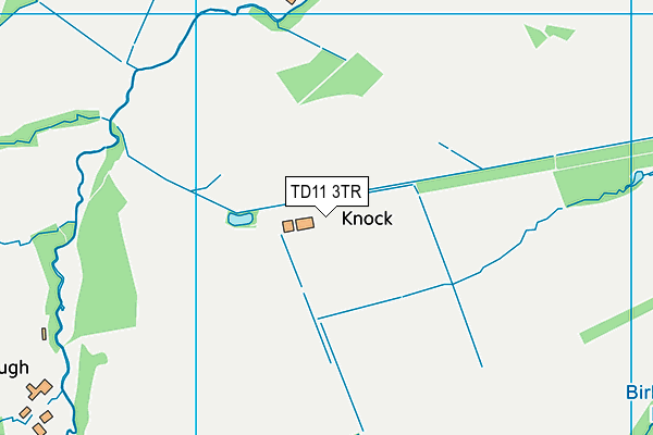 TD11 3TR map - OS VectorMap District (Ordnance Survey)