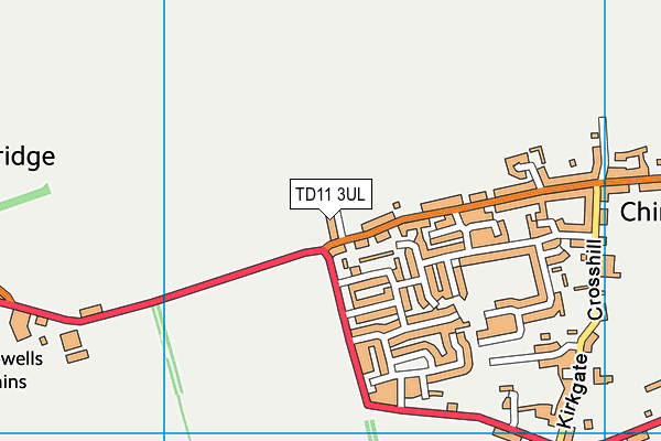 TD11 3UL map - OS VectorMap District (Ordnance Survey)