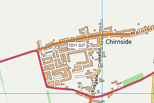 TD11 3UT map - OS VectorMap District (Ordnance Survey)