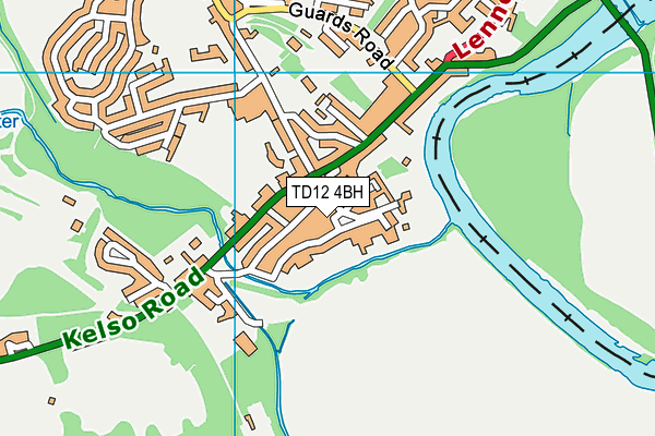TD12 4BH map - OS VectorMap District (Ordnance Survey)