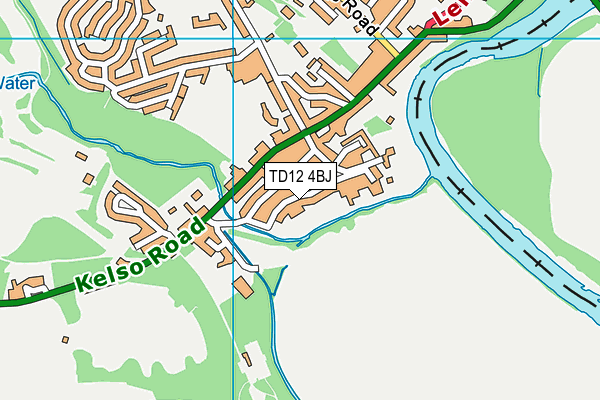 TD12 4BJ map - OS VectorMap District (Ordnance Survey)