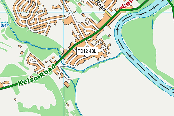 TD12 4BL map - OS VectorMap District (Ordnance Survey)