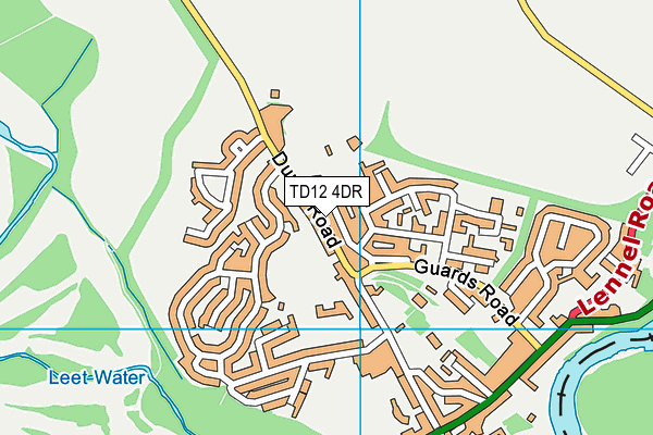 TD12 4DR map - OS VectorMap District (Ordnance Survey)