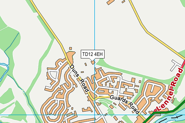 TD12 4EH map - OS VectorMap District (Ordnance Survey)