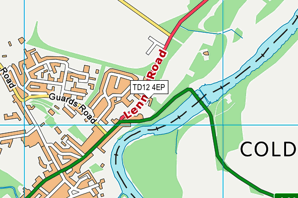 TD12 4EP map - OS VectorMap District (Ordnance Survey)