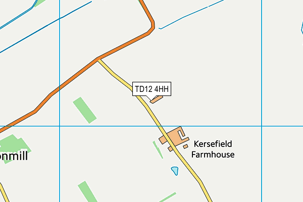 TD12 4HH map - OS VectorMap District (Ordnance Survey)