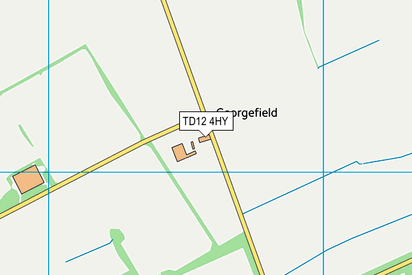 TD12 4HY map - OS VectorMap District (Ordnance Survey)