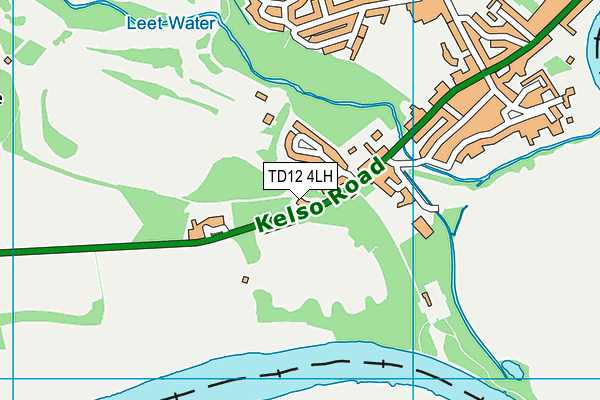 TD12 4LH map - OS VectorMap District (Ordnance Survey)
