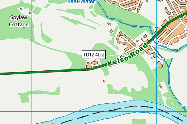 TD12 4LQ map - OS VectorMap District (Ordnance Survey)