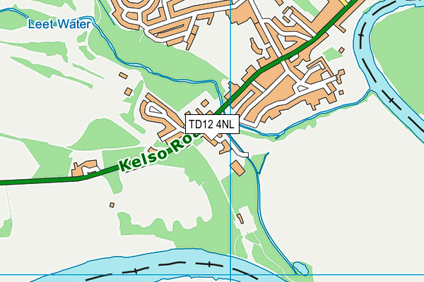 TD12 4NL map - OS VectorMap District (Ordnance Survey)