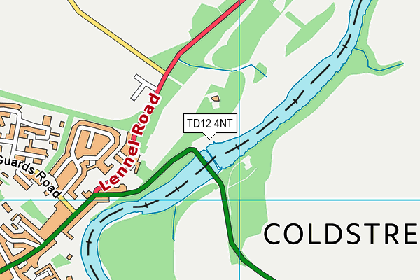 TD12 4NT map - OS VectorMap District (Ordnance Survey)