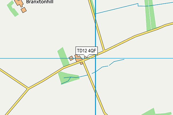 TD12 4QF map - OS VectorMap District (Ordnance Survey)