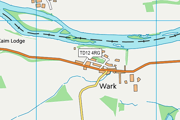 TD12 4RG map - OS VectorMap District (Ordnance Survey)