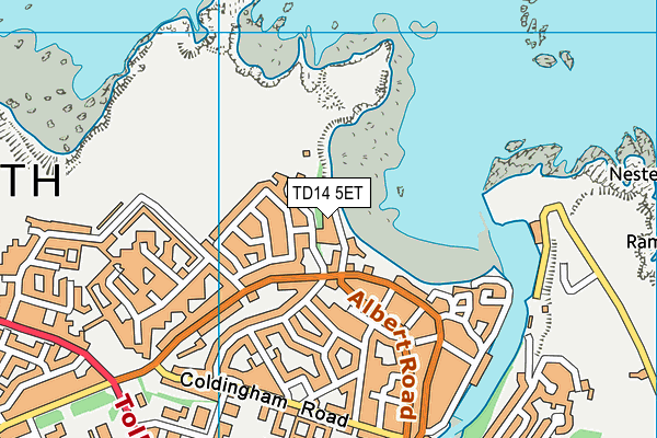 TD14 5ET map - OS VectorMap District (Ordnance Survey)