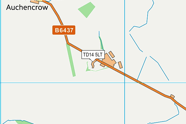 TD14 5LT map - OS VectorMap District (Ordnance Survey)