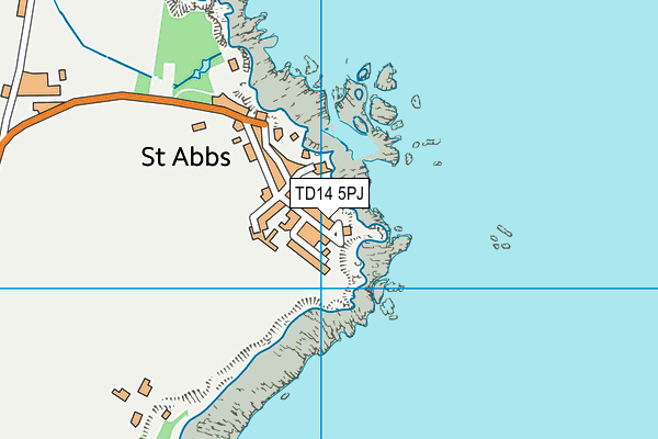 TD14 5PJ map - OS VectorMap District (Ordnance Survey)