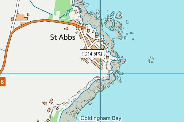 TD14 5PQ map - OS VectorMap District (Ordnance Survey)