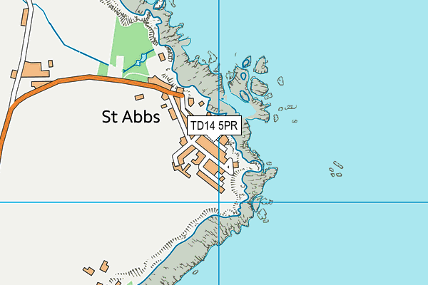 TD14 5PR map - OS VectorMap District (Ordnance Survey)