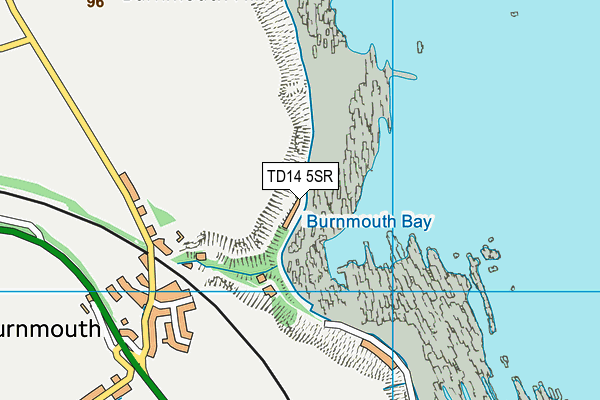 TD14 5SR map - OS VectorMap District (Ordnance Survey)