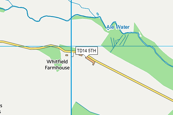 TD14 5TH map - OS VectorMap District (Ordnance Survey)