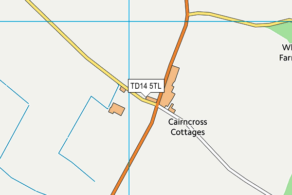 TD14 5TL map - OS VectorMap District (Ordnance Survey)