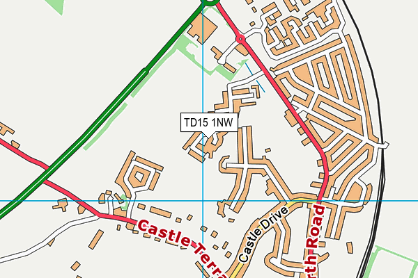 TD15 1NW map - OS VectorMap District (Ordnance Survey)