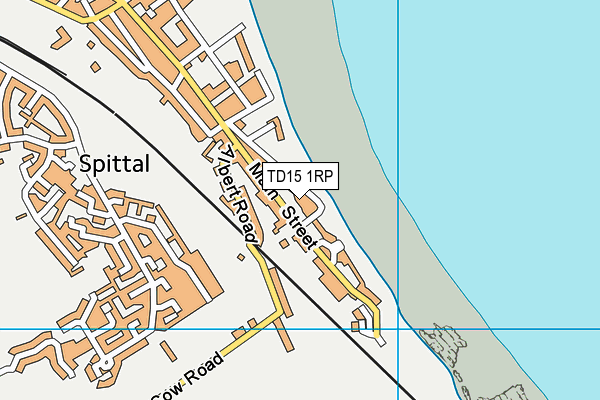 TD15 1RP map - OS VectorMap District (Ordnance Survey)