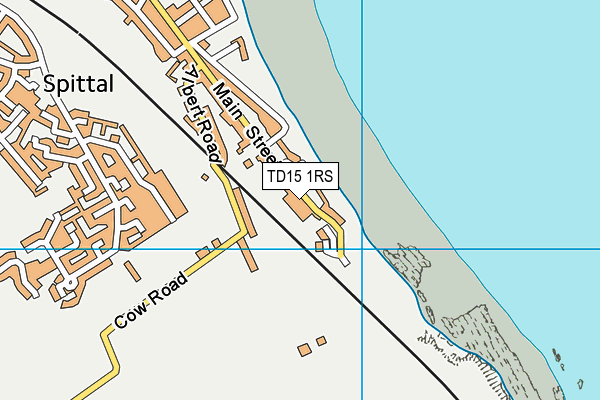 TD15 1RS map - OS VectorMap District (Ordnance Survey)