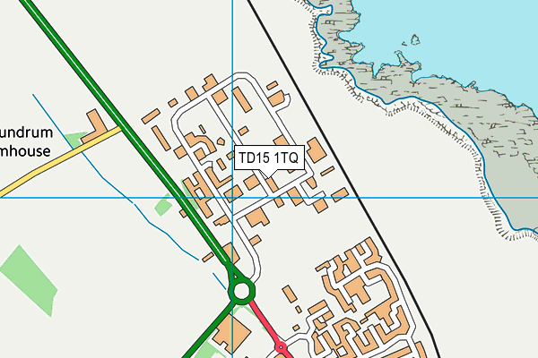 TD15 1TQ map - OS VectorMap District (Ordnance Survey)