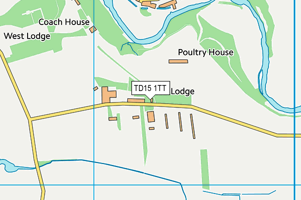 TD15 1TT map - OS VectorMap District (Ordnance Survey)