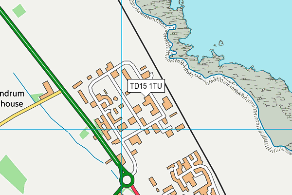 TD15 1TU map - OS VectorMap District (Ordnance Survey)
