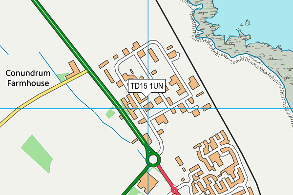 TD15 1UN map - OS VectorMap District (Ordnance Survey)