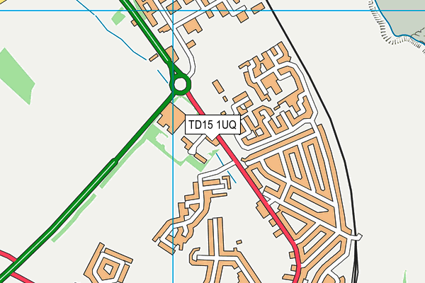 TD15 1UQ map - OS VectorMap District (Ordnance Survey)