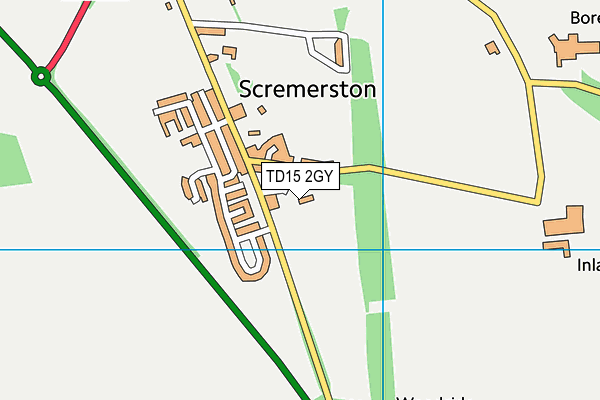 TD15 2GY map - OS VectorMap District (Ordnance Survey)