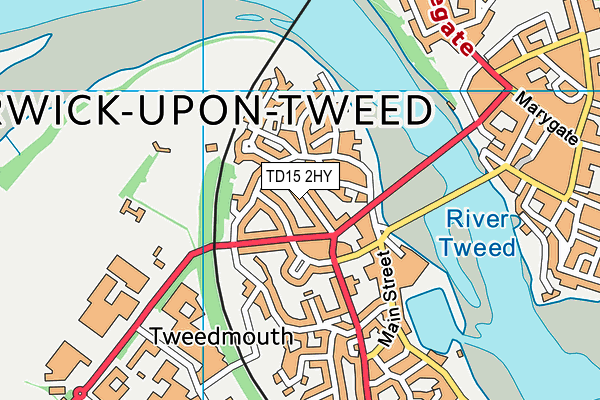 TD15 2HY map - OS VectorMap District (Ordnance Survey)