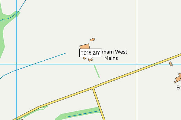 TD15 2JY map - OS VectorMap District (Ordnance Survey)