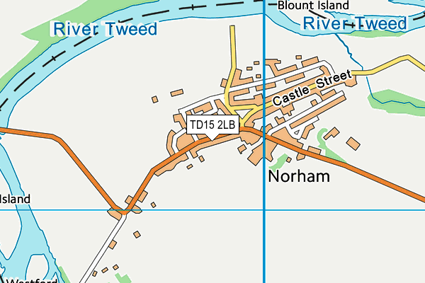 TD15 2LB map - OS VectorMap District (Ordnance Survey)