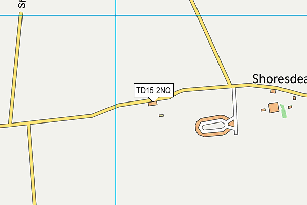 TD15 2NQ map - OS VectorMap District (Ordnance Survey)