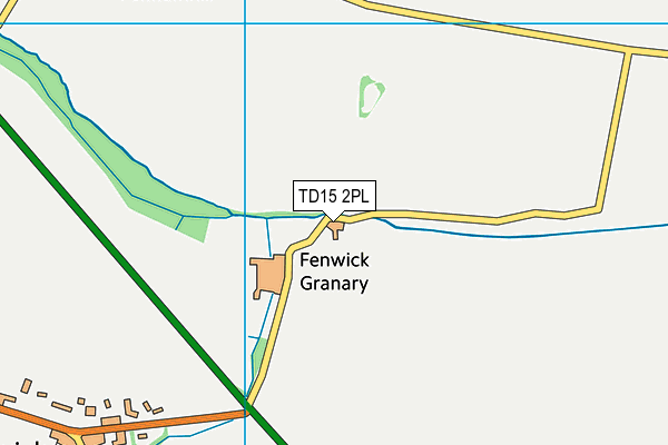 TD15 2PL map - OS VectorMap District (Ordnance Survey)