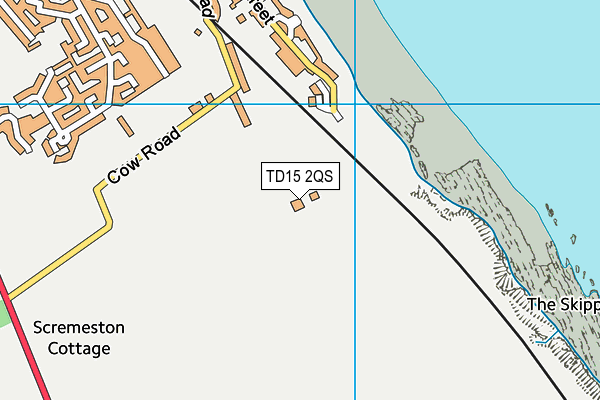 TD15 2QS map - OS VectorMap District (Ordnance Survey)