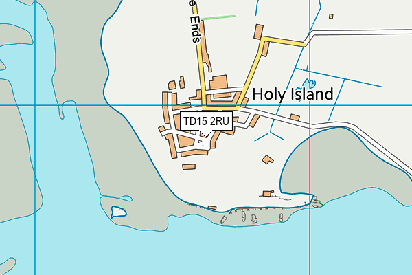 TD15 2RU map - OS VectorMap District (Ordnance Survey)