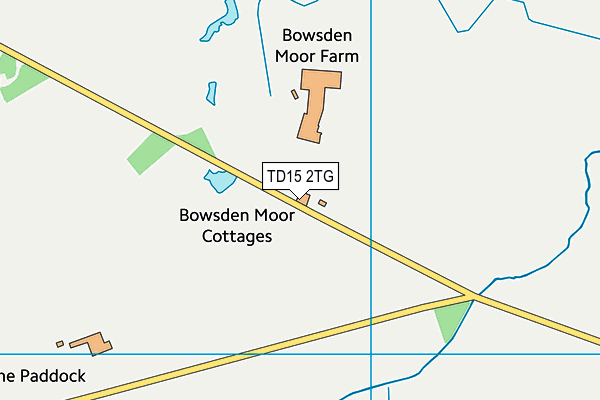 TD15 2TG map - OS VectorMap District (Ordnance Survey)