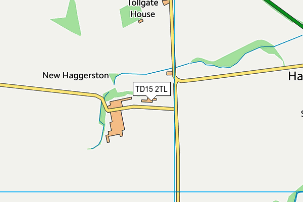 TD15 2TL map - OS VectorMap District (Ordnance Survey)