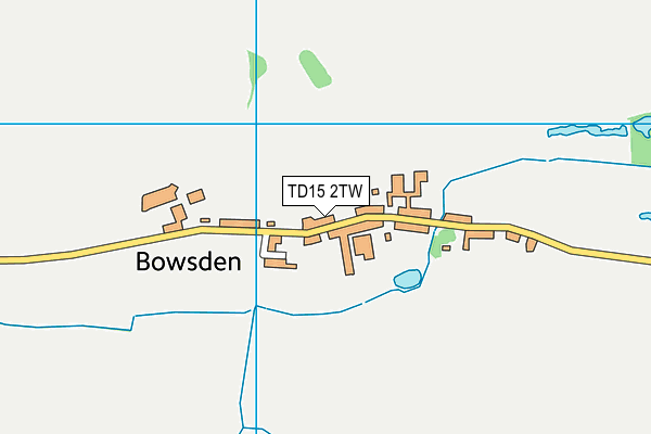 TD15 2TW map - OS VectorMap District (Ordnance Survey)