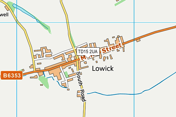 Lowick Church of England Voluntary Controlled First School map (TD15 2UA) - OS VectorMap District (Ordnance Survey)