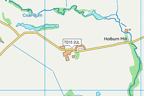 TD15 2UL map - OS VectorMap District (Ordnance Survey)