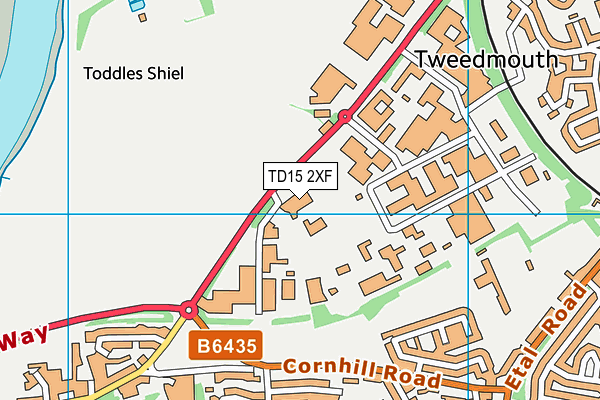 Fx Gym Ltd (Closed) map (TD15 2XF) - OS VectorMap District (Ordnance Survey)