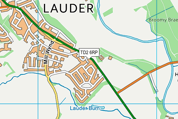 TD2 6RP map - OS VectorMap District (Ordnance Survey)