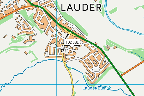 TD2 6SL map - OS VectorMap District (Ordnance Survey)